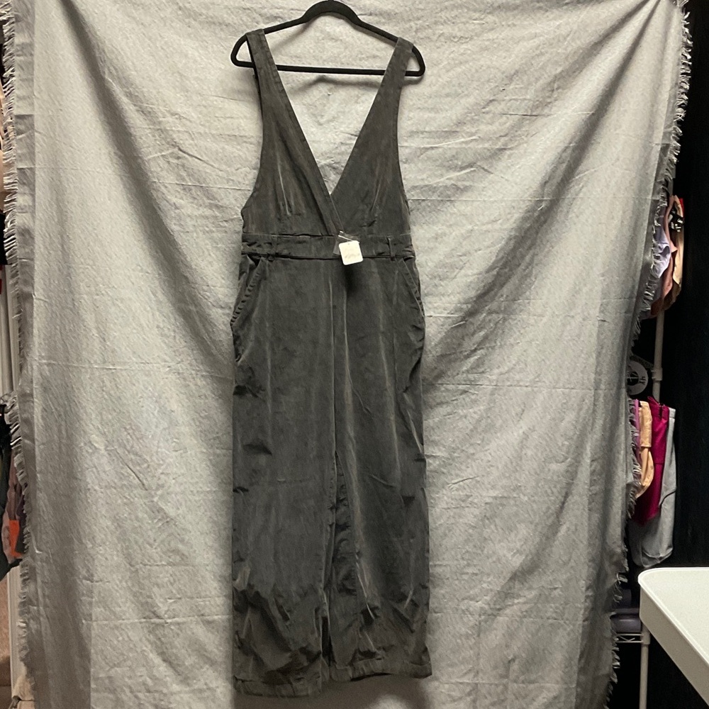Free People Charcoal overalls